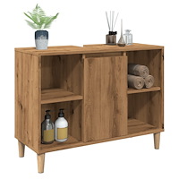 vidaXL Badrumsskåp ek 80x33x60 cm konstruerat trä