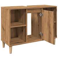 vidaXL Badrumsskåp ek 80x33x60 cm konstruerat trä