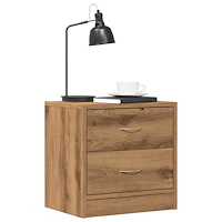 vidaXL Sängbord 2 st ek 40x30x40 cm konstruerat trä