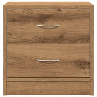 vidaXL Sängbord 2 st ek 40x30x40 cm konstruerat trä