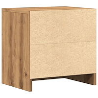 vidaXL Sängbord 2 st ek 40x30x40 cm konstruerat trä