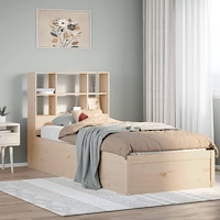 vidaXL Sängram utan madrass 90x200 cm massiv furu