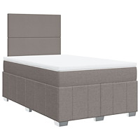 vidaXL Ramsäng med madrass taupe 120x190 cm tyg