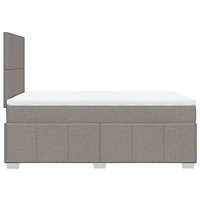 vidaXL Ramsäng med madrass taupe 120x190 cm tyg