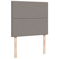 vidaXL Ramsäng med madrass taupe 120x190 cm tyg