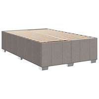 vidaXL Ramsäng med madrass taupe 120x190 cm tyg