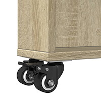 vidaXL Smal förvaringsvagn sonoma-ek 48x13x68 cm konstruerat trä