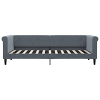 vidaXL Dagbädd utdragbar mörkgrå 80x200 cm sammet