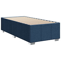 vidaXL Ramsäng med madrass blå 100x200 cm tyg