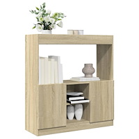 vidaXL Högskåp sonoma-ek 92x33x100 cm konstruerat trä