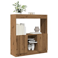 vidaXL Högskåp ek 92x33x100 cm konstruerat trä