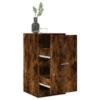 vidaXL Apoteksskåp rökfärgad ek 40x41x77,5 cm konstruerat trä