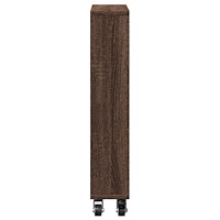 vidaXL Smal förvaringsvagn brun ek 48x13x68 cm konstruerat trä