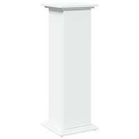 vidaXL Piedestal med förvaring vit 31x30x90 cm konstruerat trä