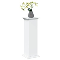 vidaXL Piedestal med förvaring vit 31x30x90 cm konstruerat trä