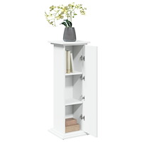 vidaXL Piedestal med förvaring vit 31x30x90 cm konstruerat trä