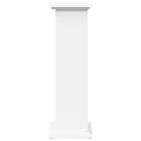 vidaXL Piedestal med förvaring vit 31x30x90 cm konstruerat trä