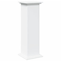 vidaXL Piedestal med förvaring vit 31x30x90 cm konstruerat trä