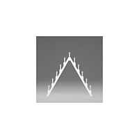 KONSTSMIDE Elljusstake 11 ljus vikbar 86x82 trä vit