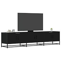 vidaXL Tv-bänk svart 180x35x41 cm konstruerat trä