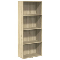 vidaXL Bokhylla sonoma-ek 60x30x152 cm konstruerat trä