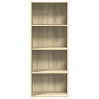 vidaXL Bokhylla sonoma-ek 60x30x152 cm konstruerat trä