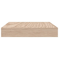 vidaXL Svävande hyllor 2 st 60x23,5x4 cm konstruerat trä