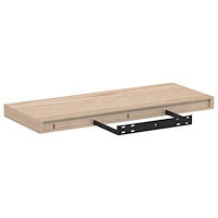 vidaXL Svävande hyllor 2 st 60x23,5x4 cm konstruerat trä