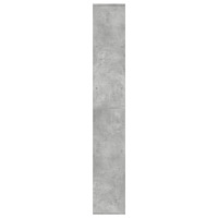 vidaXL Bokhylla/Rumsavdelare betonggrå 67x25x161,5 cm konstruerat trä