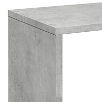 vidaXL Bokhylla/Rumsavdelare betonggrå 67x25x161,5 cm konstruerat trä