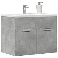 vidaXL Tvättställsskåp betonggrå 60x38,5x46 cm konstruerat trä