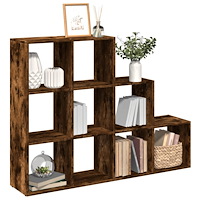 vidaXL Bokhylla/Rumsavdelare 3 hyllor 137,5x29x103,5cm konstruerat trä