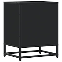 vidaXL Sängbord svart 40x31x50 cm konstruerat trä