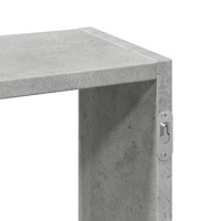 vidaXL Vägghylla betonggrå 159x18x66 cm konstruerat trä