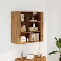vidaXL Väggskåp ek 80x33x80 cm konstruerat trä