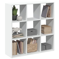 vidaXL Bokhylla/Rumsavdelare vit 102x29x103,5 cm konstruerat trä