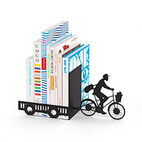 Balvi Gifts Bokstöd Brevbärare svart metall