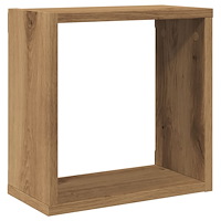 vidaXL Vägghylla kubformad 6 st artisan ek 30x15x30 cm konstruerat trä