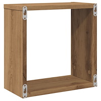 vidaXL Vägghylla kubformad 6 st artisan ek 30x15x30 cm konstruerat trä