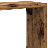 vidaXL Vägghylla kubformad 4 st åldrat trä 100x15x30cm konstruerat trä