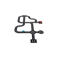 No Brand Vägbana stor bilbana 30 delar