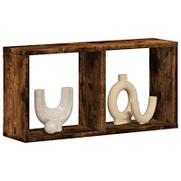vidaXL Väggskåp 60x16x30 cm rökfärgad ek konstruerat trä