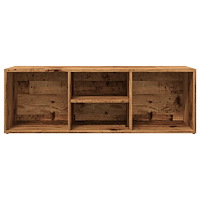 vidaXL Skoförvaringsbänk åldrat trä 105x35x35 cm konstruerat trä