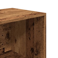 vidaXL Skoförvaringsbänk åldrat trä 105x35x35 cm konstruerat trä