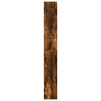 vidaXL Bokhylla rökfärgad ek 80x24x176 cm konstruerat trä