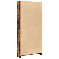 vidaXL Bokhylla rökfärgad ek 80x24x176 cm konstruerat trä