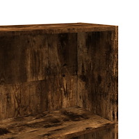 vidaXL Bokhylla rökfärgad ek 80x24x176 cm konstruerat trä