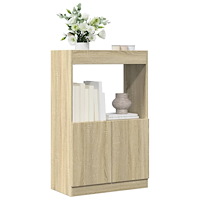 vidaXL Högskåp sonoma-ek 63x33x100 cm konstruerat trä