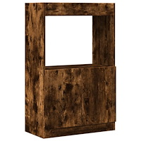 vidaXL Högskåp rökfärgad ek 63x33x100 cm konstruerat trä