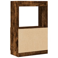 vidaXL Högskåp rökfärgad ek 63x33x100 cm konstruerat trä